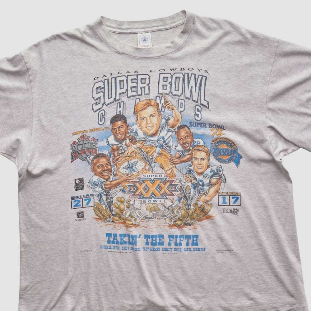 Dallas Cowboys Delta 1996 T-shirt Heather Gray Vintage