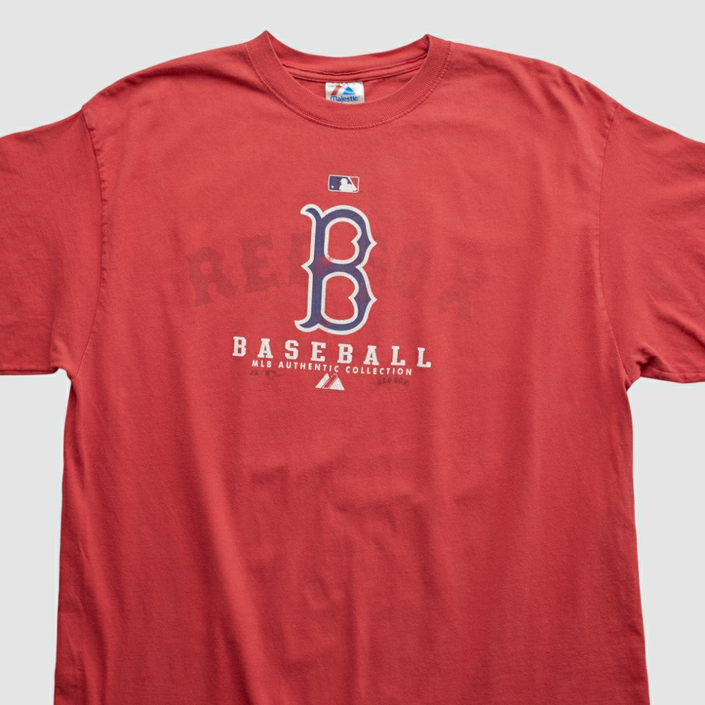 Boston Red Sox Majestic 2000s T-shirt - Red - XL by Fanatics Real Vintage T-shirts