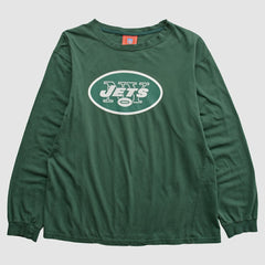 New York Jets NFL 2000s Long Sleeve T-shirt Green Vintage
