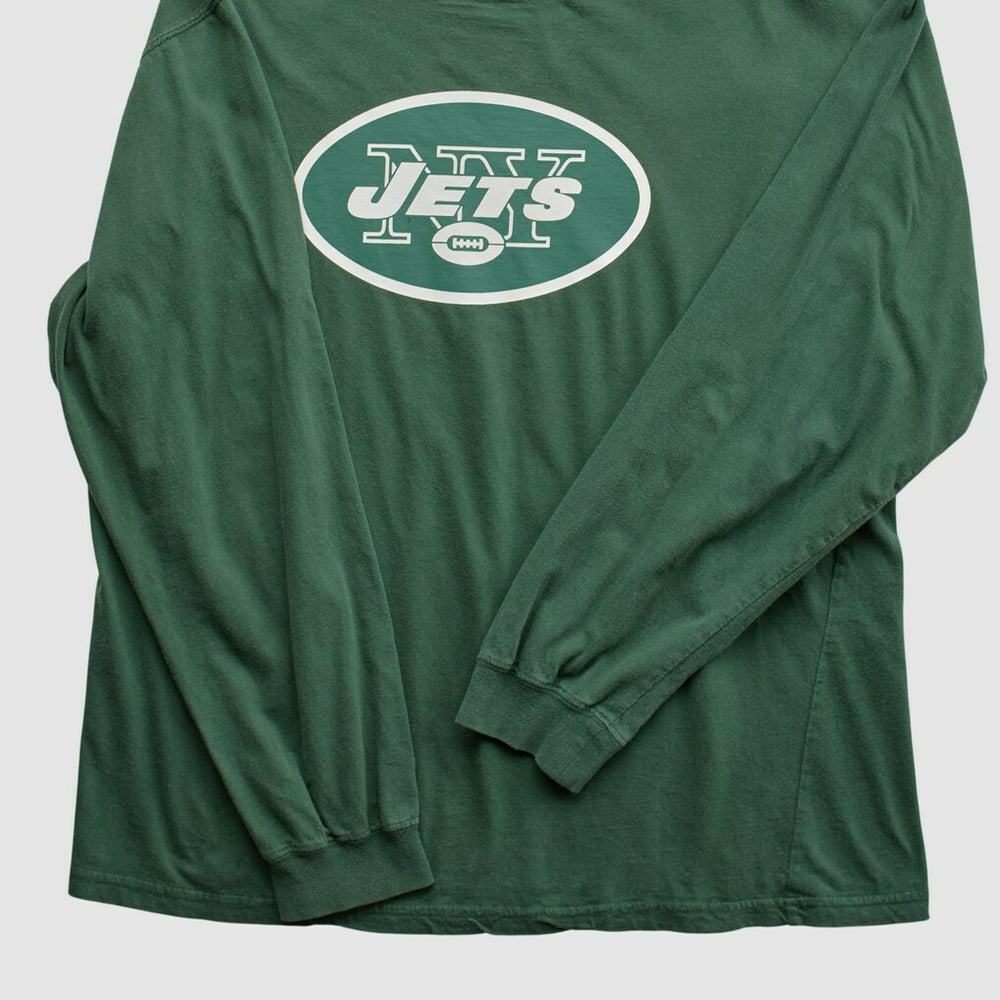 New York Jets NFL 2000s Long Sleeve T-shirt Green Vintage