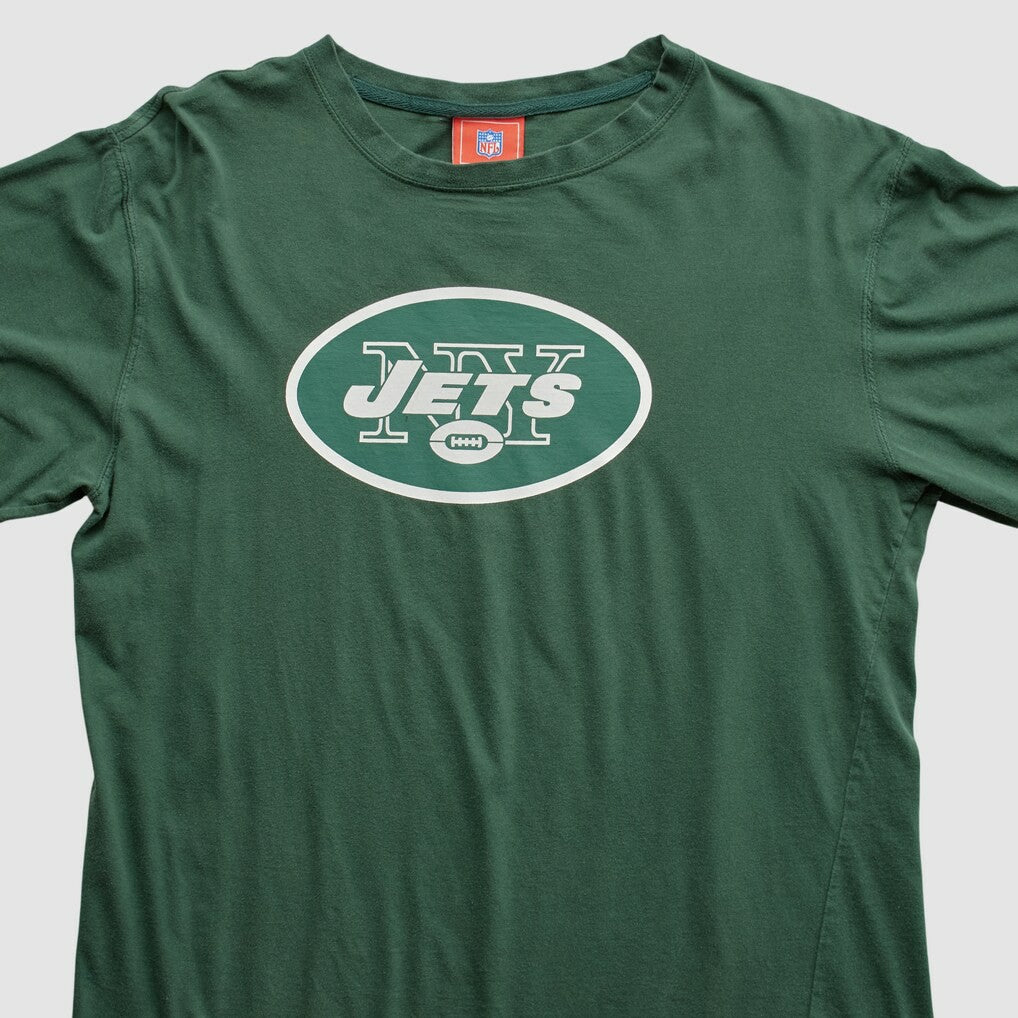 New York Jets NFL 2000s Long Sleeve T-shirt Green Vintage