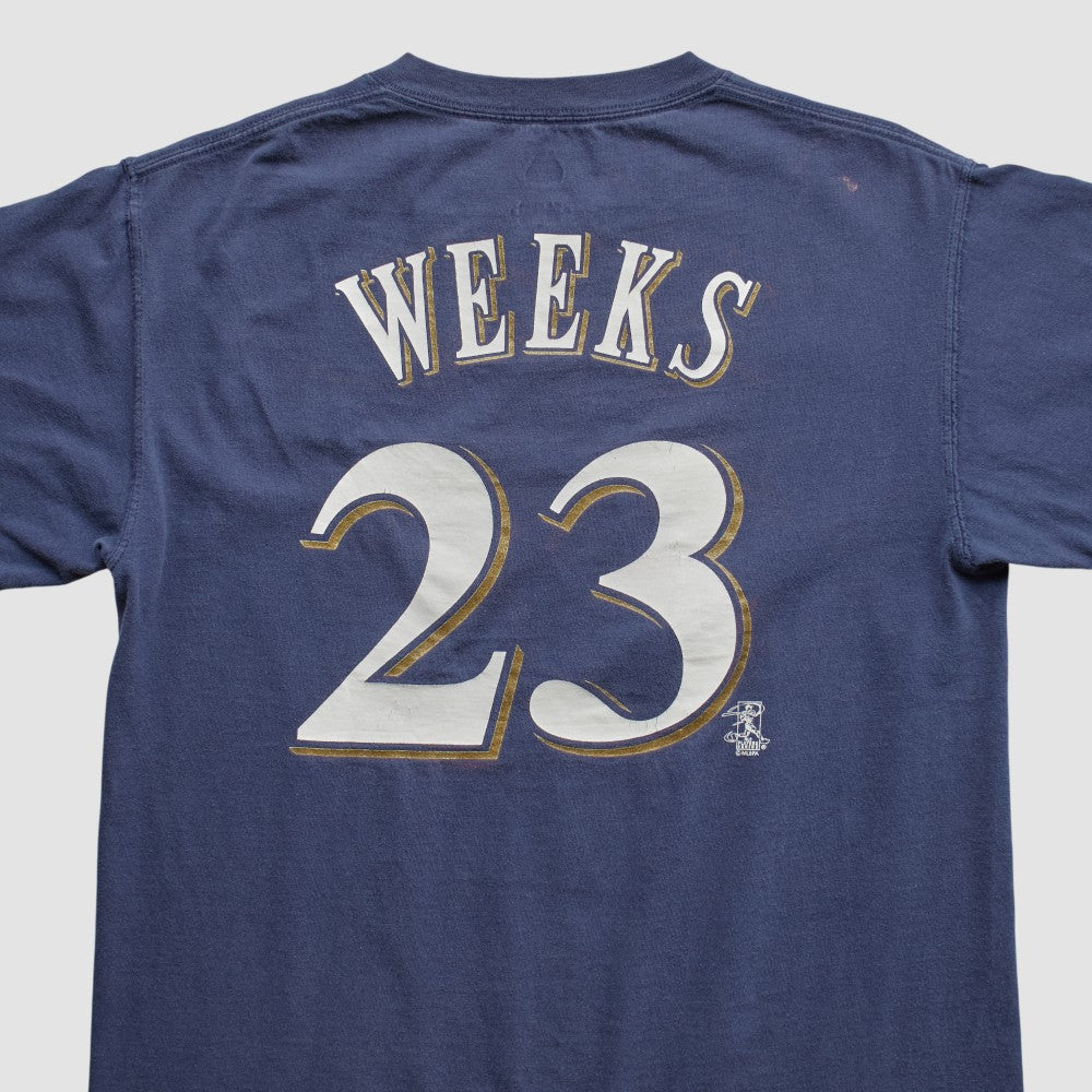 Milwaukee Brewers Majestic 2000s T-shirt - Navy - M by Fanatics Real Vintage T-shirts