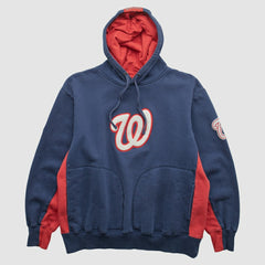 Washington Nationals Majestic 2000s Hooded Pullover Sweatshirt - Navy - M by Fanatics Real Vintage Pullover