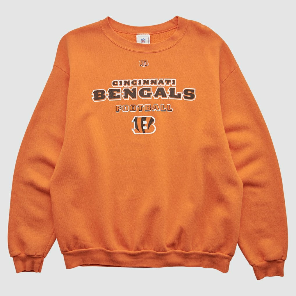 Cincinnati Bengals NFL 2000s Pullover Sweatshirt Orange Vintage