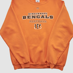 Cincinnati Bengals NFL 2000s Pullover Sweatshirt Orange Vintage
