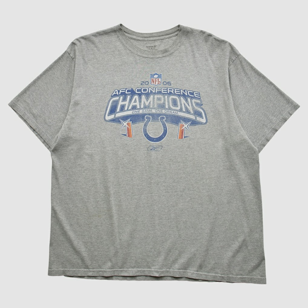 Indianapolis Colts Reebok 2006 T-shirt Heather Gray Vintage