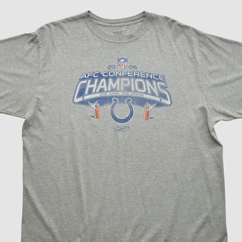 Indianapolis Colts Reebok 2006 T-shirt Heather Gray Vintage