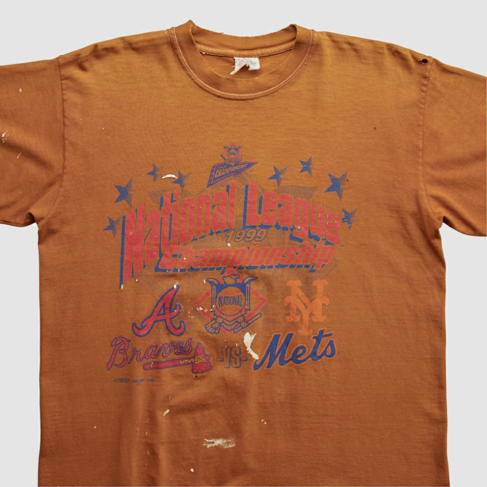 MLB National League Championship Majestic 1999 T-shirt - Orange - M by Fanatics Real Vintage T-shirts
