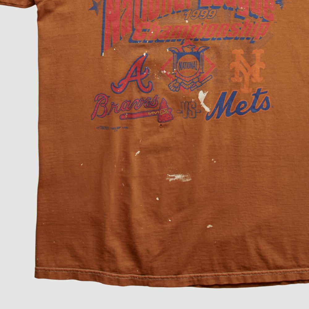 MLB National League Championship Majestic 1999 T-shirt - Orange - M by Fanatics Real Vintage T-shirts