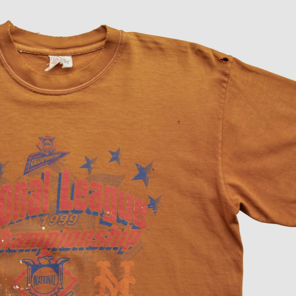 MLB National League Championship Majestic 1999 T-shirt - Orange - M by Fanatics Real Vintage T-shirts