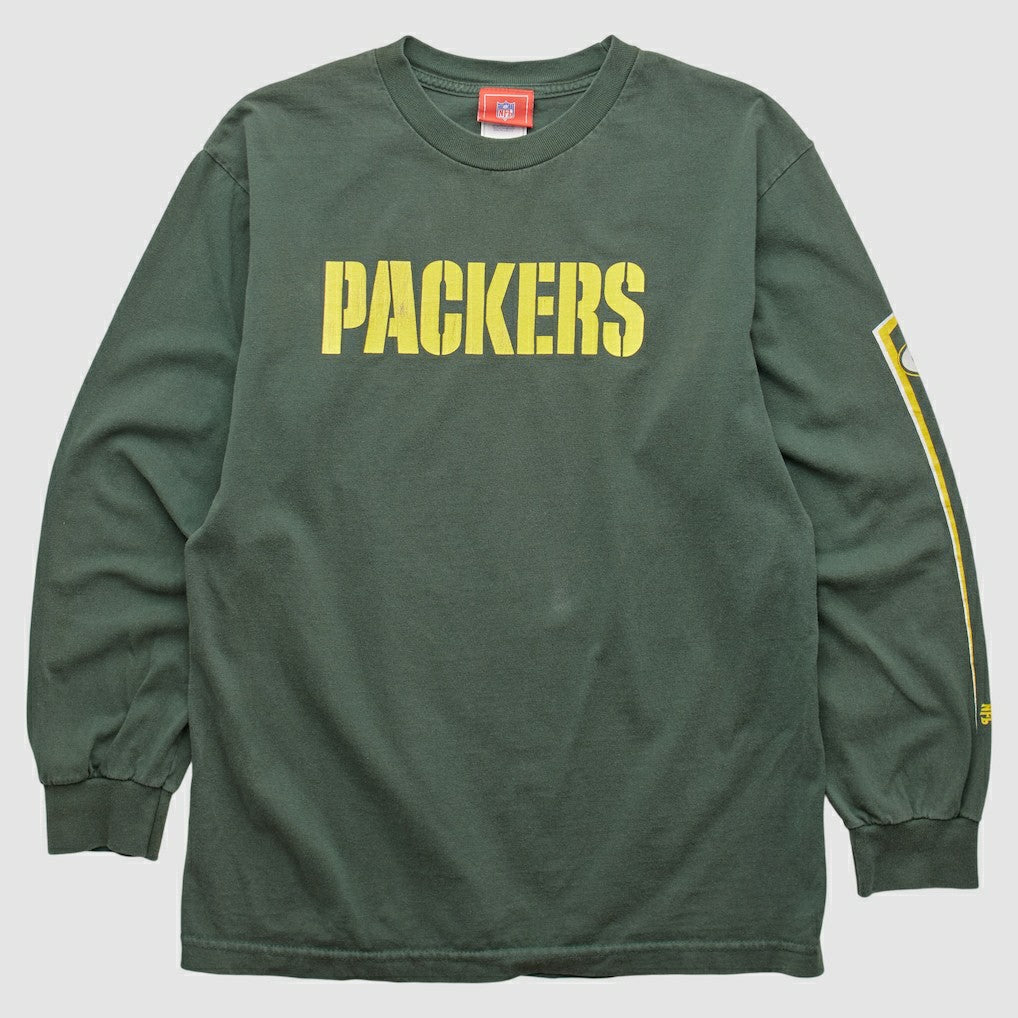 Green Bay Packers NFL 2000s Long Sleeve T-shirt Green Vintage