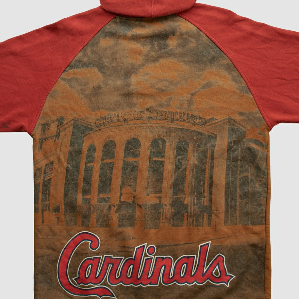 St. Louis Cardinals Majestic 2010s Hooded Pullover Sweatshirt - Brown - L by Fanatics Real Vintage Pullover