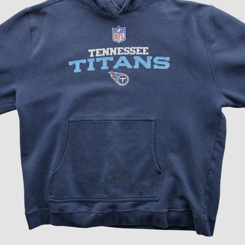 Tennessee Titans Reebok 2000s Hooded Pullover Sweatshirt Navy Vintage