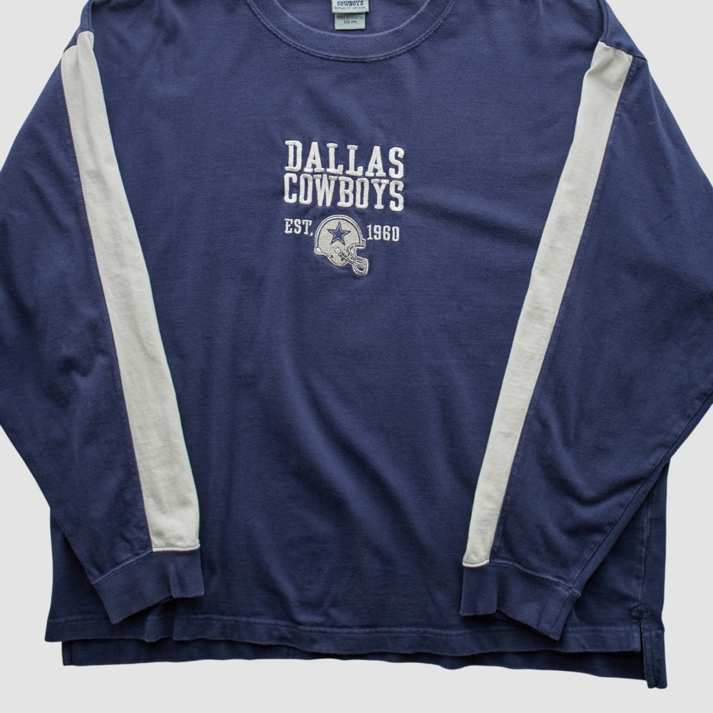 Dallas Cowboys 2000s Long Sleeve T-shirt Navy Vintage