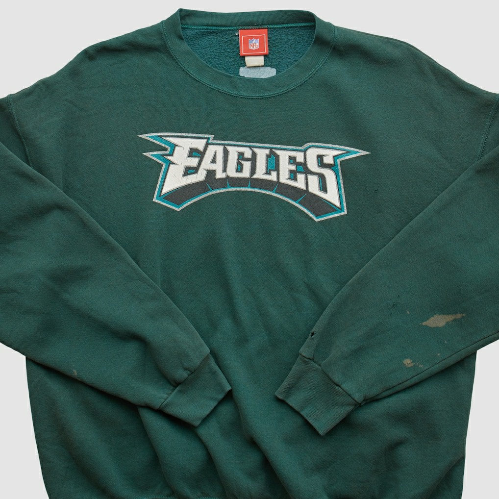 Philadelphia Eagles NFL 2000s Pullover Sweatshirt Green Vintage