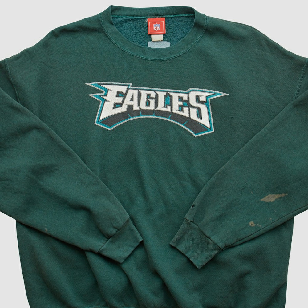 Philadelphia Eagles NFL 2000s Pullover Sweatshirt Green Vintage