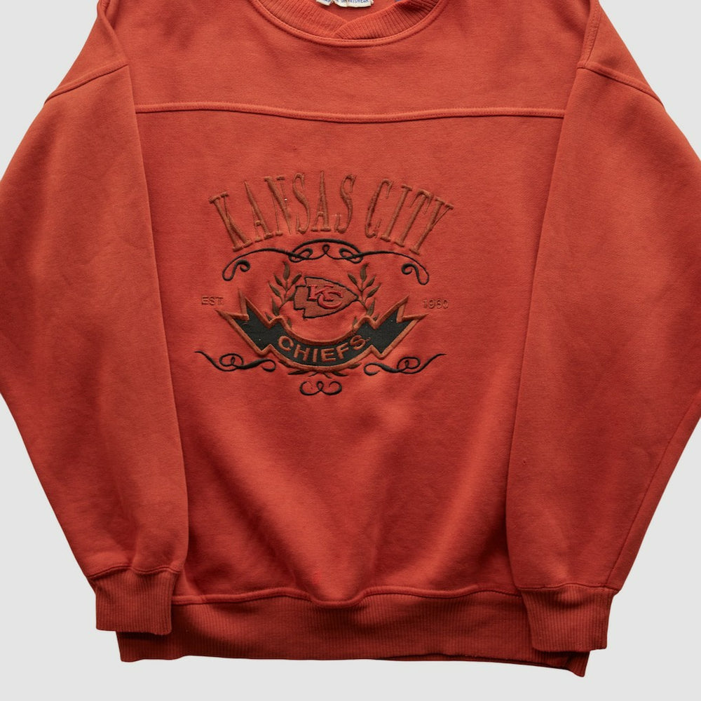 Kansas City Chiefs Crable Sportswear 90s Pullover Sweatshirt Red Vintage