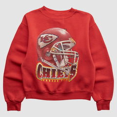 Kansas City Chiefs Lee Apparel 90s Pullover Sweatshirt Red Vintage