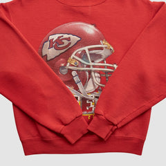 Kansas City Chiefs Lee Apparel 90s Pullover Sweatshirt Red Vintage