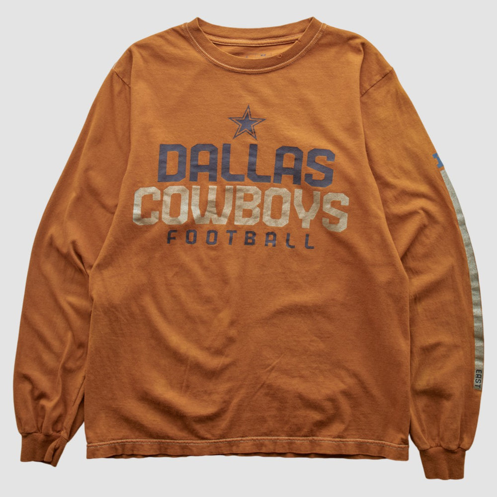 Dallas Cowboys Team Edition Apparel 2000s Long Sleeve T-shirt Orange Vintage