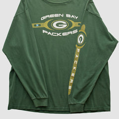 Green Bay Packers 2000s Long Sleeve T-shirt Green Vintage
