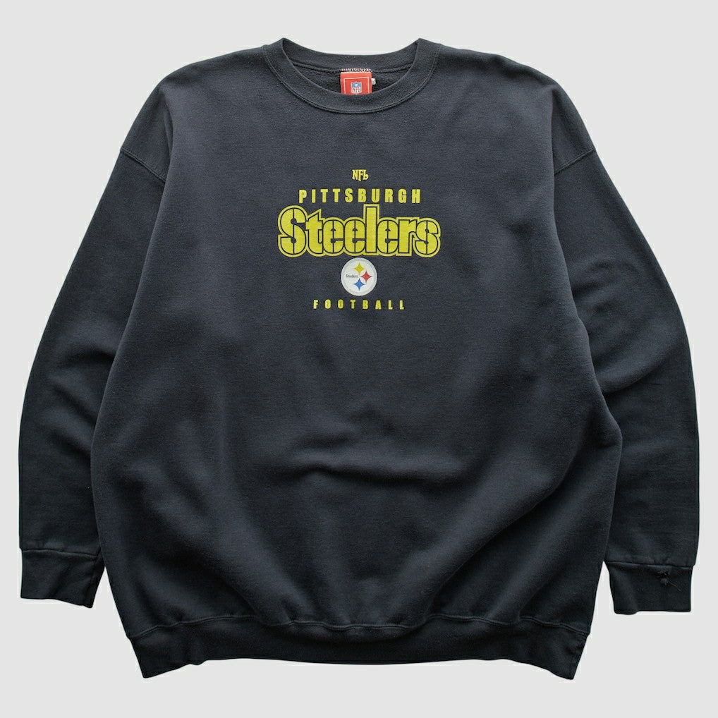 Pittsburgh Steelers NFL 2000s Pullover Sweatshirt Black Vintage
