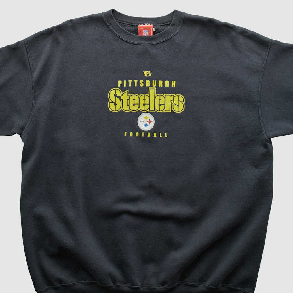 Pittsburgh Steelers NFL 2000s Pullover Sweatshirt Black Vintage