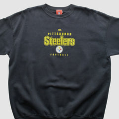 Pittsburgh Steelers NFL 2000s Pullover Sweatshirt Black Vintage
