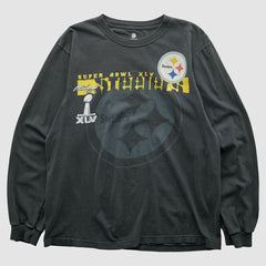 Pittsburgh Steelers NFL 2011 Long Sleeve T-shirt Charcoal Vintage