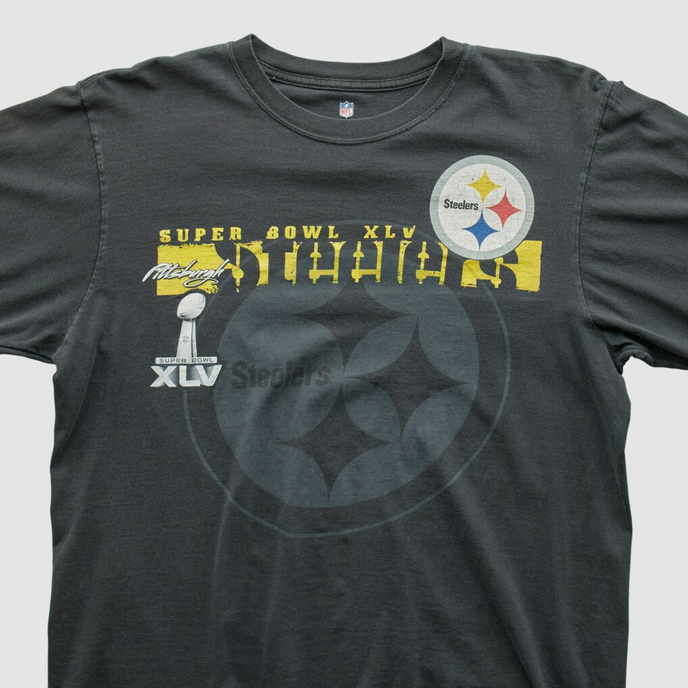 Pittsburgh Steelers NFL 2011 Long Sleeve T-shirt Charcoal Vintage