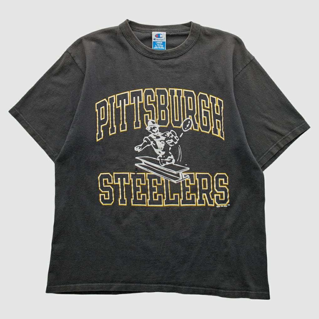 Pittsburgh Steelers Champion 1994 T-shirt Black Vintage