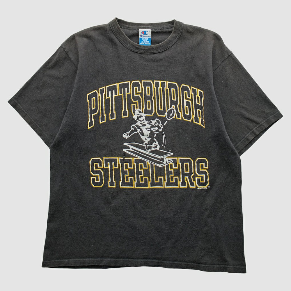 Pittsburgh Steelers Champion 1994 T-shirt Black Vintage