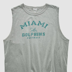 Miami Dolphins Champion 2000s Tank Heather Gray Vintage