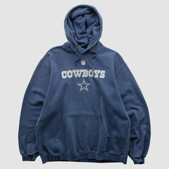 Dallas Cowboys Reebok 2000s Hooded Pullover Sweatshirt Navy Vintage