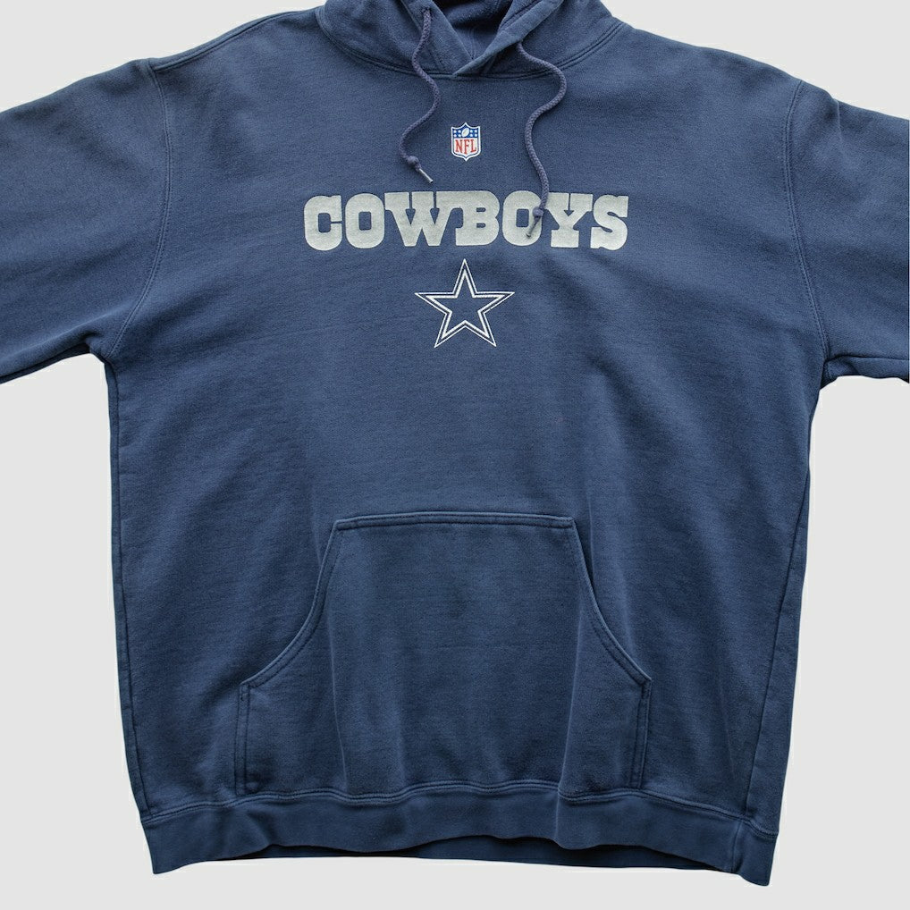 Dallas Cowboys Reebok 2000s Hooded Pullover Sweatshirt Navy Vintage