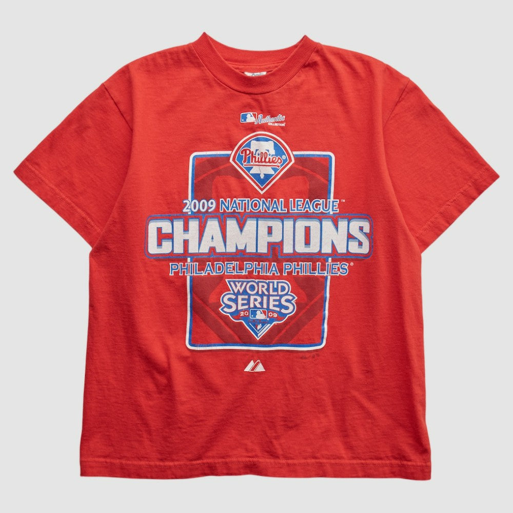 Philadelphia Phillies Delta 2009 T-shirt - Red - XS by Fanatics Real Vintage T-shirts