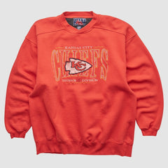 Kansas City Chiefs Galt Sand 90s Pullover Sweatshirt Red Vintage