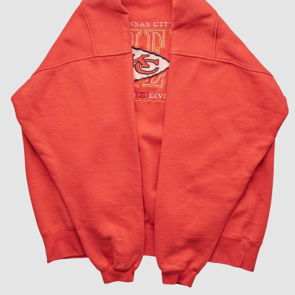 Kansas City Chiefs Galt Sand 90s Pullover Sweatshirt Red Vintage
