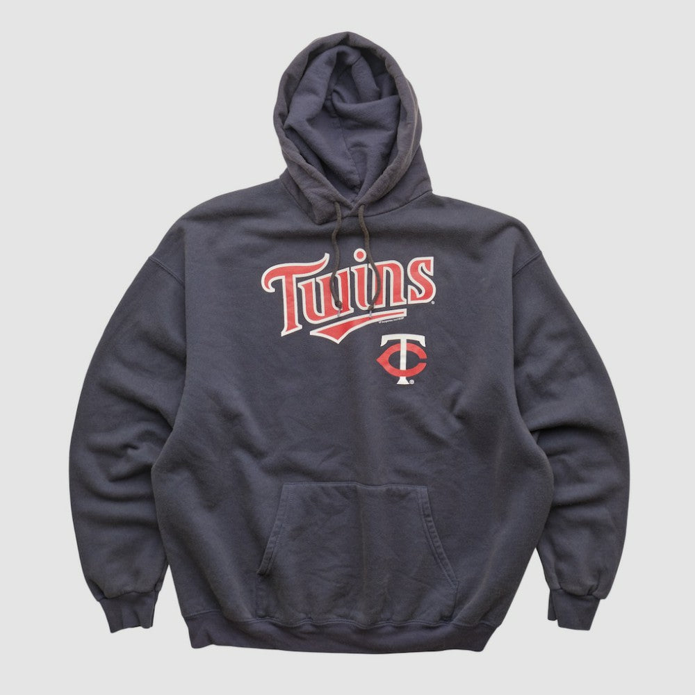 Minnesota Twins MLB 2000s Hooded Pullover Sweatshirt - Navy - XL by Fanatics Real Vintage Pullover