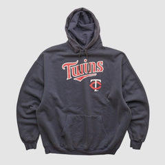 Minnesota Twins MLB 2000s Hooded Pullover Sweatshirt - Navy - XL by Fanatics Real Vintage Pullover