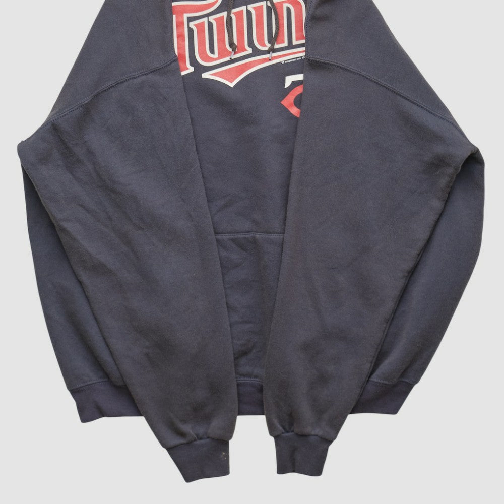 Minnesota Twins MLB 2000s Hooded Pullover Sweatshirt - Navy - XL by Fanatics Real Vintage Pullover