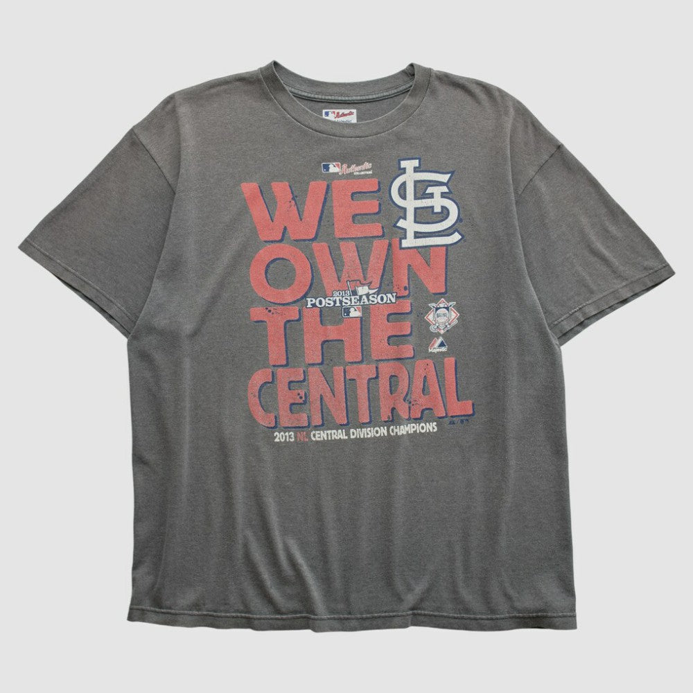 St. Louis Cardinals Majestic 2013 T-shirt - Dark Heather Gray - XL by Fanatics Real Vintage T-shirts