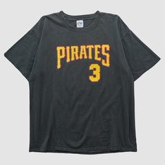 Pittsburgh Pirates Majestic T-shirt - Black - 2XL by Fanatics Real Vintage T-shirts