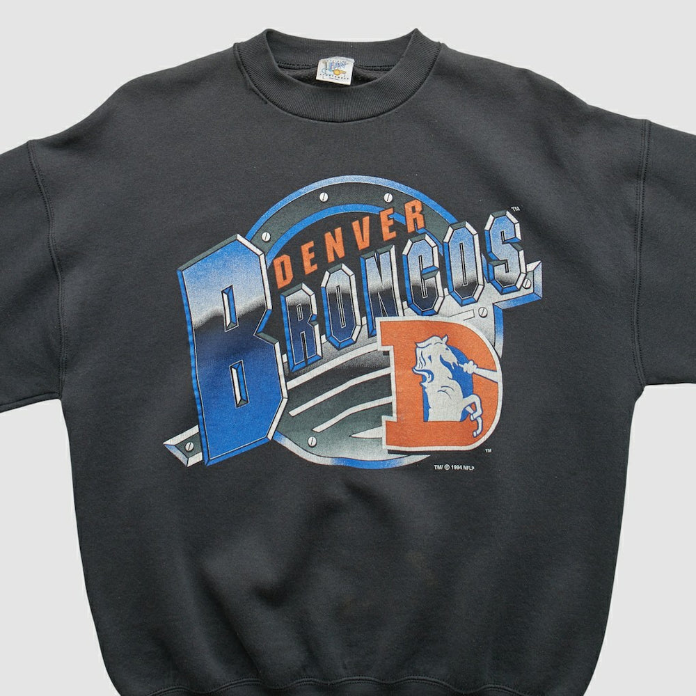 Denver Broncos Fan Sportswear 1994 Pullover Sweatshirt Black Vintage