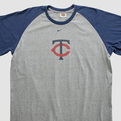 Minnesota Twins Nike 2000s T-shirt - Heather Gray - 3XL by Fanatics Real Vintage T-shirts