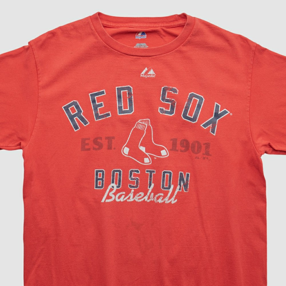 Boston Red Sox Majestic 2010s T-shirt - Red - M by Fanatics Real Vintage T-shirts