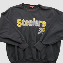 Pittsburgh Steelers NFL 2000s Pullover Sweatshirt Black Vintage