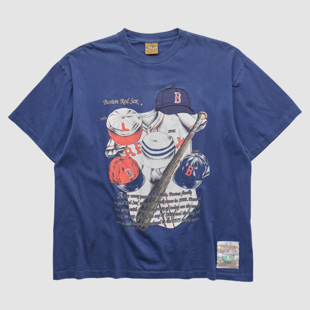 Boston Red Sox Nutmeg Mills 90s T-shirt - Navy - XL by Fanatics Real Vintage T-shirts