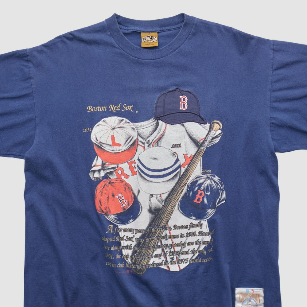 Boston Red Sox Nutmeg Mills 90s T-shirt - Navy - XL by Fanatics Real Vintage T-shirts