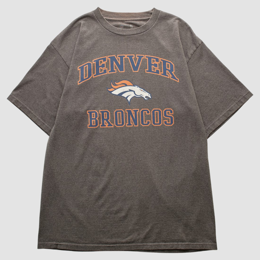 Denver Broncos NFL 2010s T-shirt Dark Heather Gray Vintage